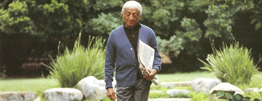 J Krishnamurti walking